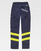 Pantalón Workteam C3223 Marino / Amarillo Flúor