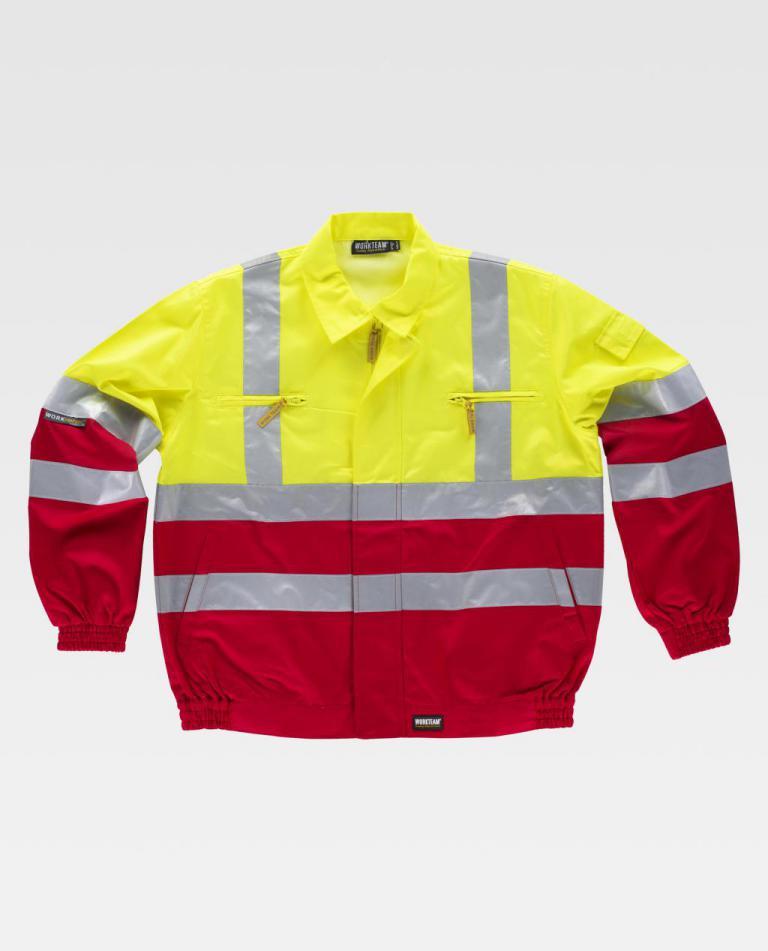 Cazadora Workteam C3311 Rojo / Amarillo AV