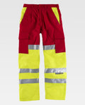 Pantalón Workteam C3314 Rojo / Amarillo AV