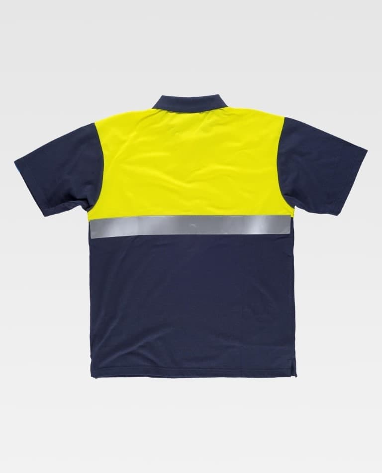 Polo Workteam C3441 Marino / Amarillo Flúor