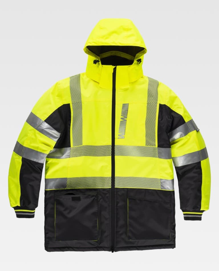Parka Workteam C3515 Amarillo AV / Negro