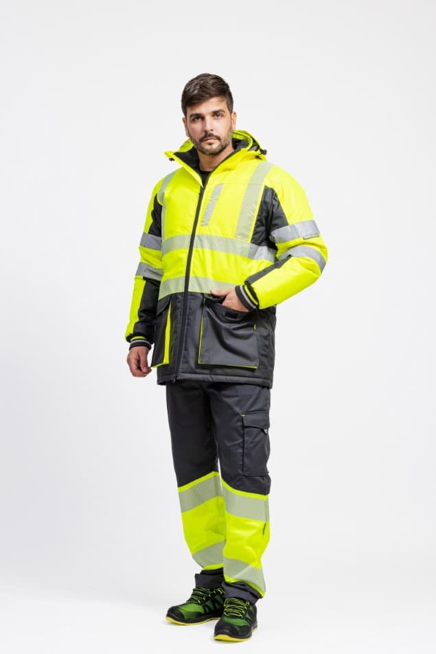 Parka Workteam C3515 Amarillo AV / Negro