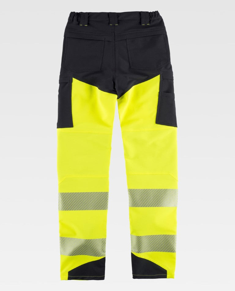 Pantalón Workteam C3550 Negro / Amarillo AV