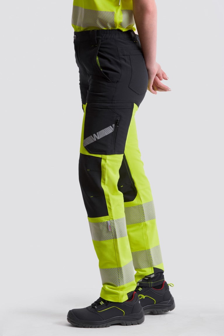 Pantalón Workteam C3550 Negro / Amarillo AV