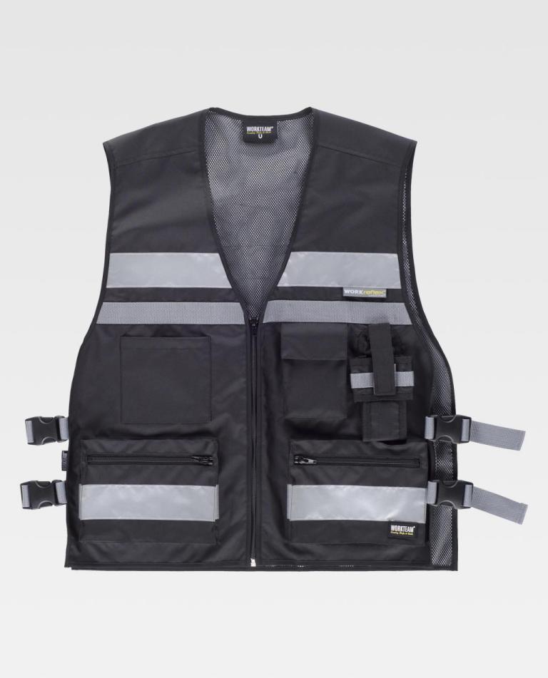 Chaleco Workteam C3601 Negro