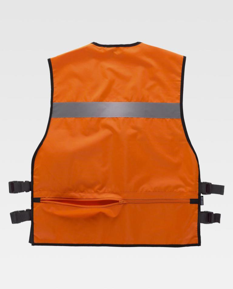 Chaleco Workteam C3601 Naranja Flúor