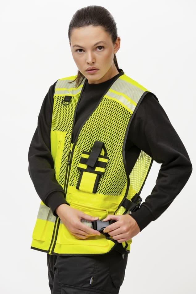 Chaleco Workteam C3604 Amarillo Flúor