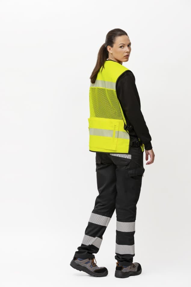 Chaleco Workteam C3604 Amarillo Flúor