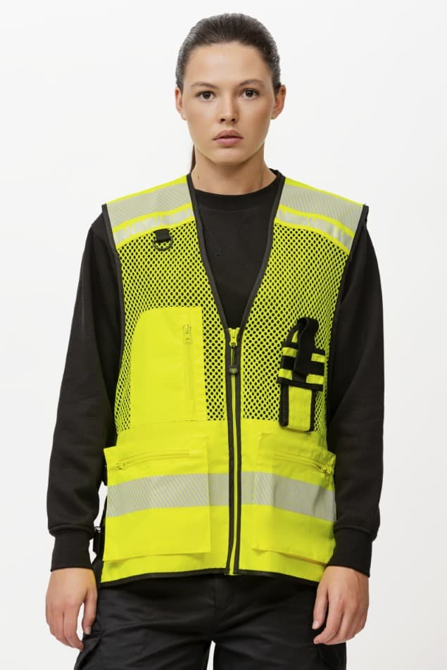 Chaleco Workteam C3604 Amarillo Flúor
