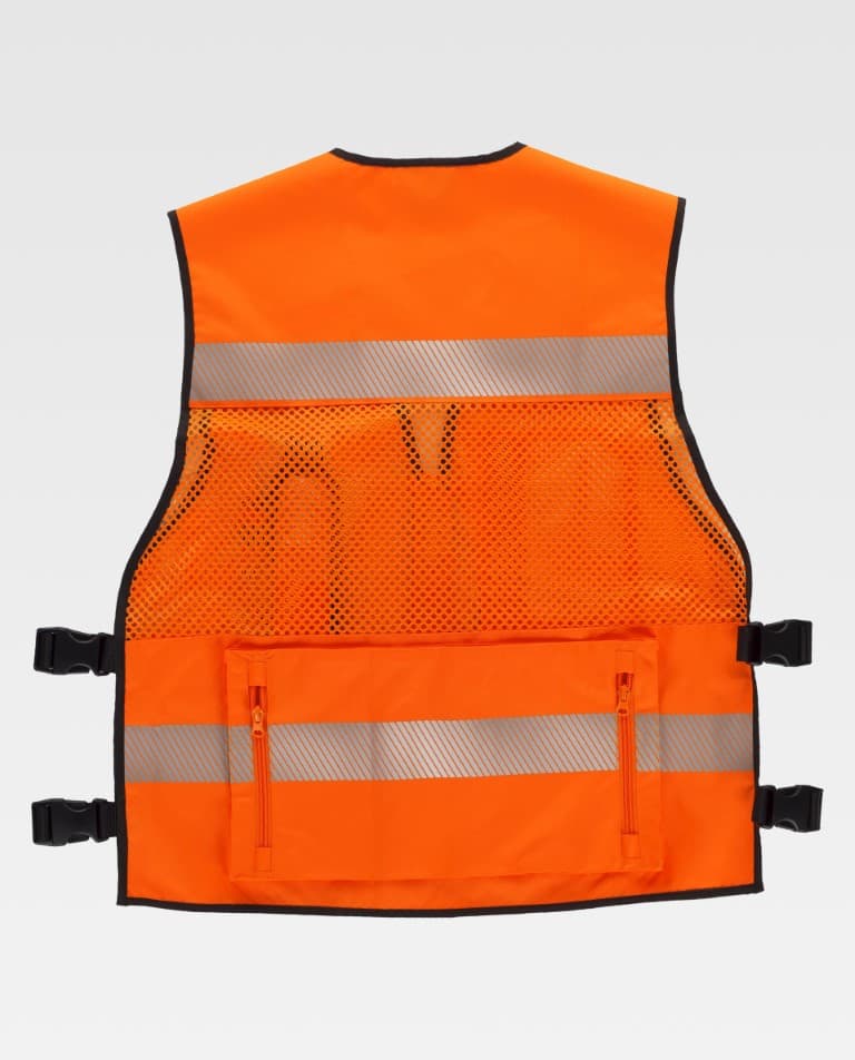 Chaleco Workteam C3604 Naranja Flúor