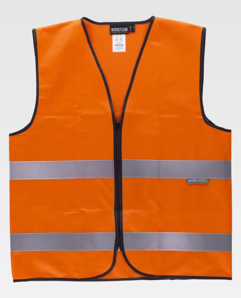 Chaleco Workteam C3610 Naranja AV