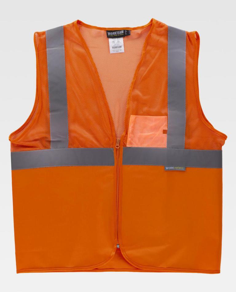 Chaleco Workteam C3612 Naranja AV