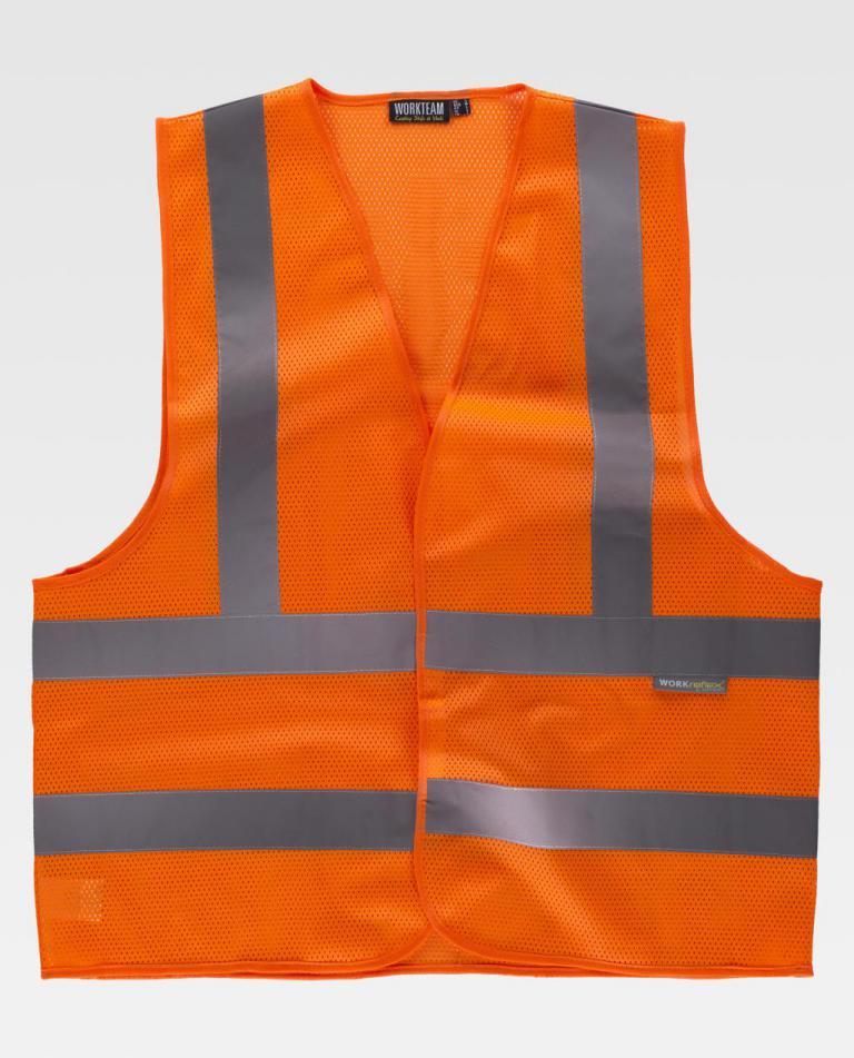 Chaleco Workteam C3613 Naranja AV