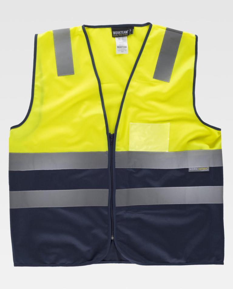 Chaleco Workteam C3615 Amarillo AV / Marino