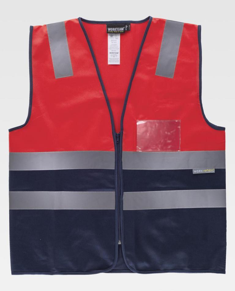 Chaleco Workteam C3617 Rojo AV / Marino
