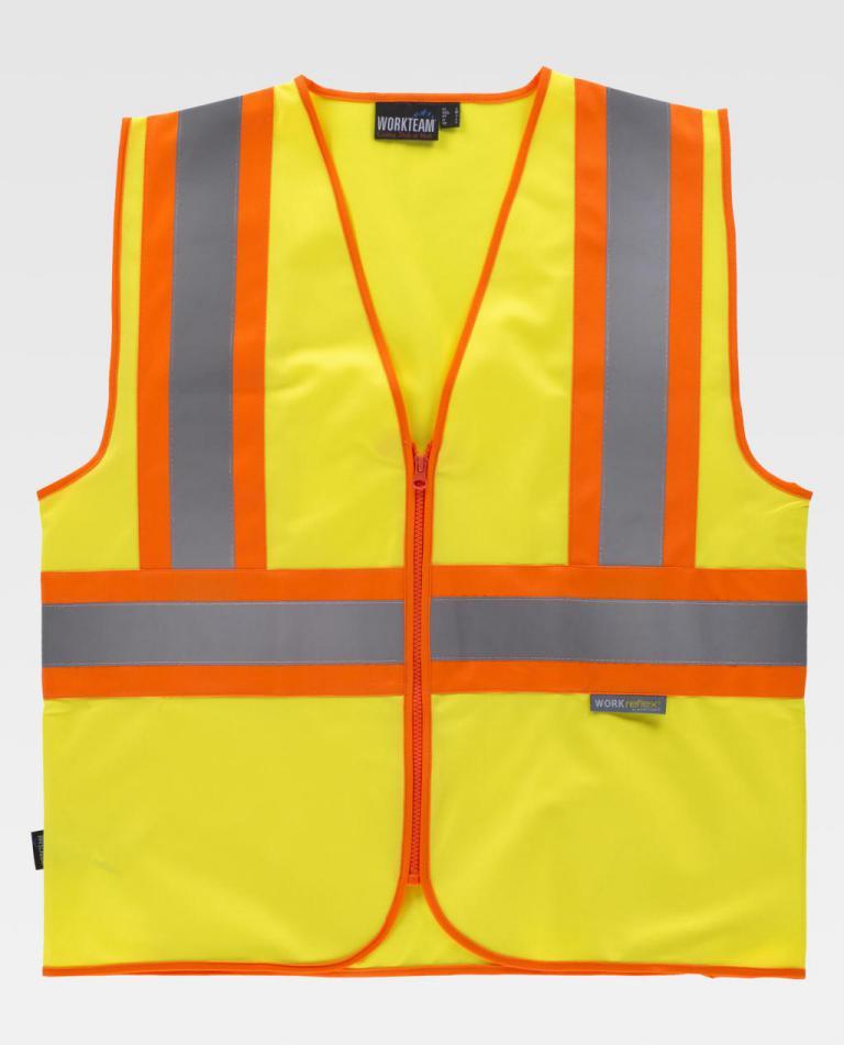 Chaleco Workteam C3620 Amarillo AV / Naranja AV