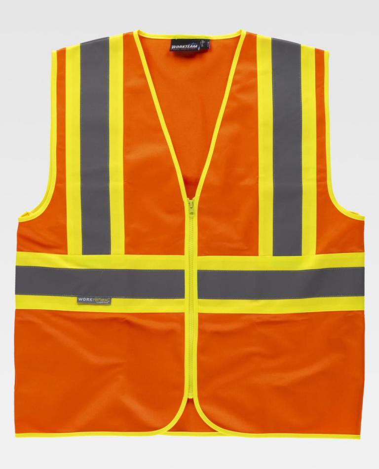 Chaleco Workteam C3620 Naranja AV / Amarillo AV
