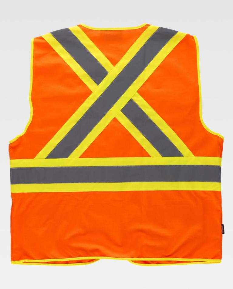 Chaleco Workteam C3621 Naranja AV / Amarillo AV