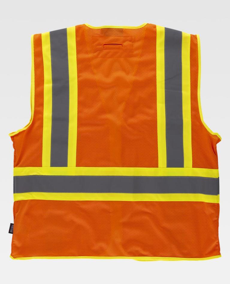 Chaleco Workteam C3623 Naranja AV / Amarillo AV