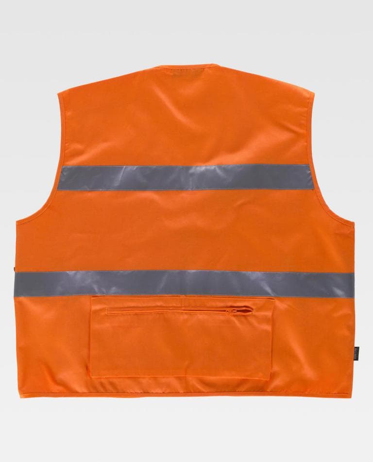 Chaleco Workteam C3647 Naranja Flúor