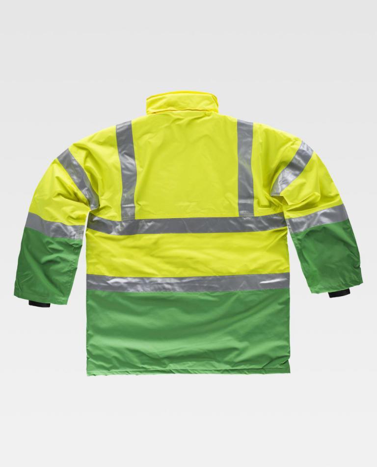 Parka Workteam C3711 Verde / Amarillo AV