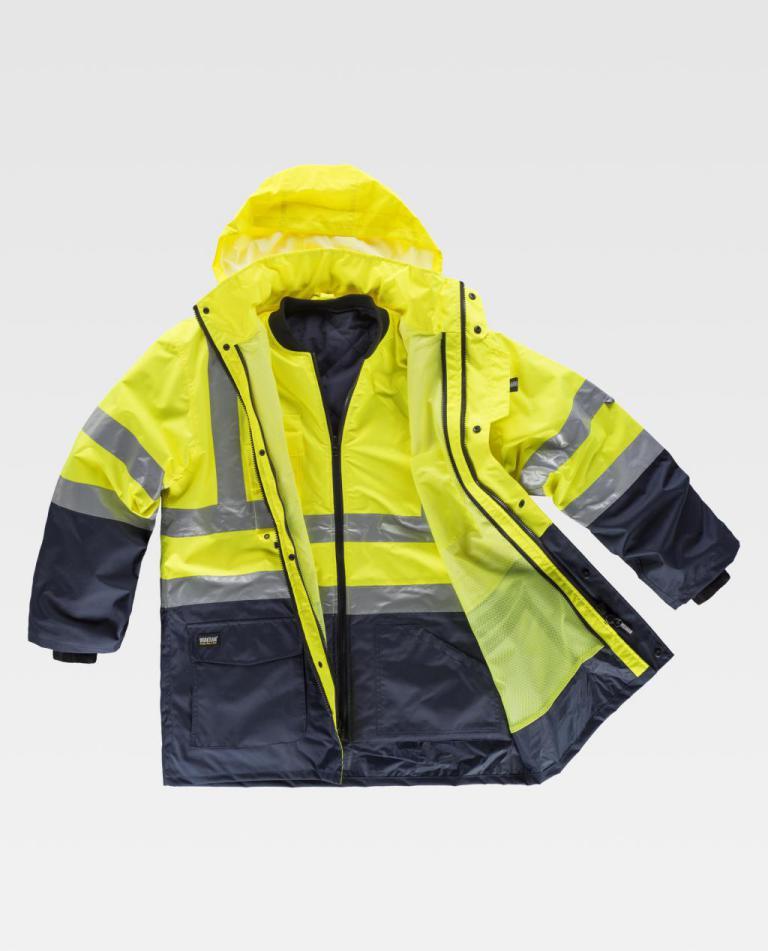 Parka Workteam C3735 Marino / Amarillo AV
