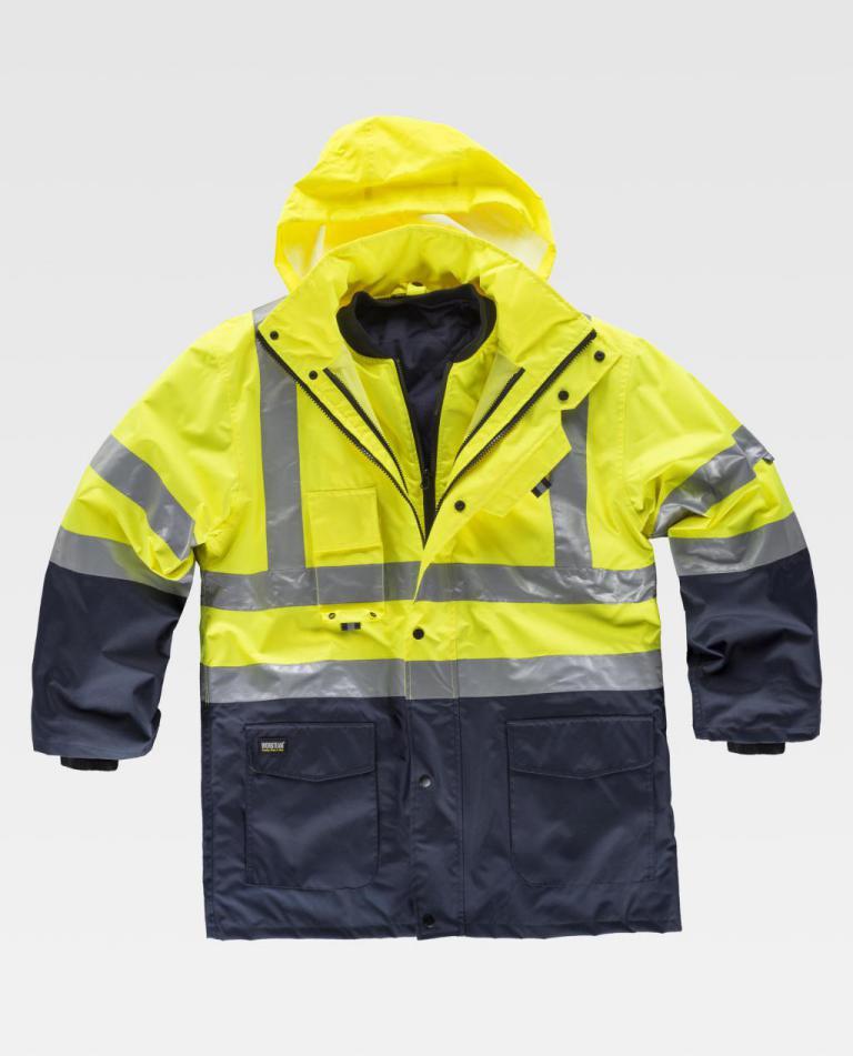 Parka Workteam C3735 Marino / Amarillo AV