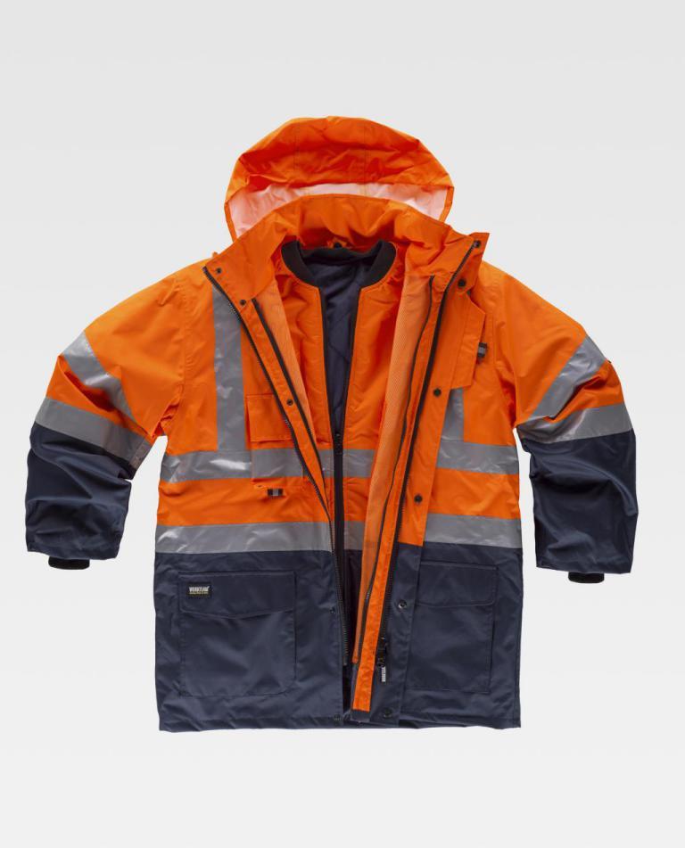 Parka Workteam C3735 Marino / Naranja AV