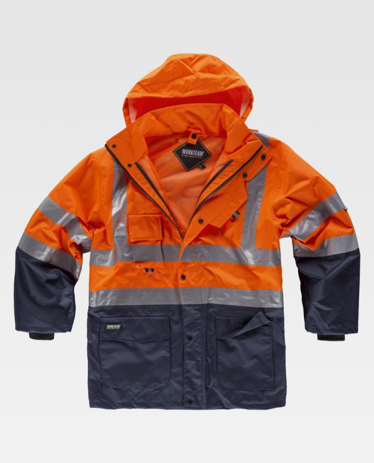 Parka Workteam C3735 Marino / Naranja AV