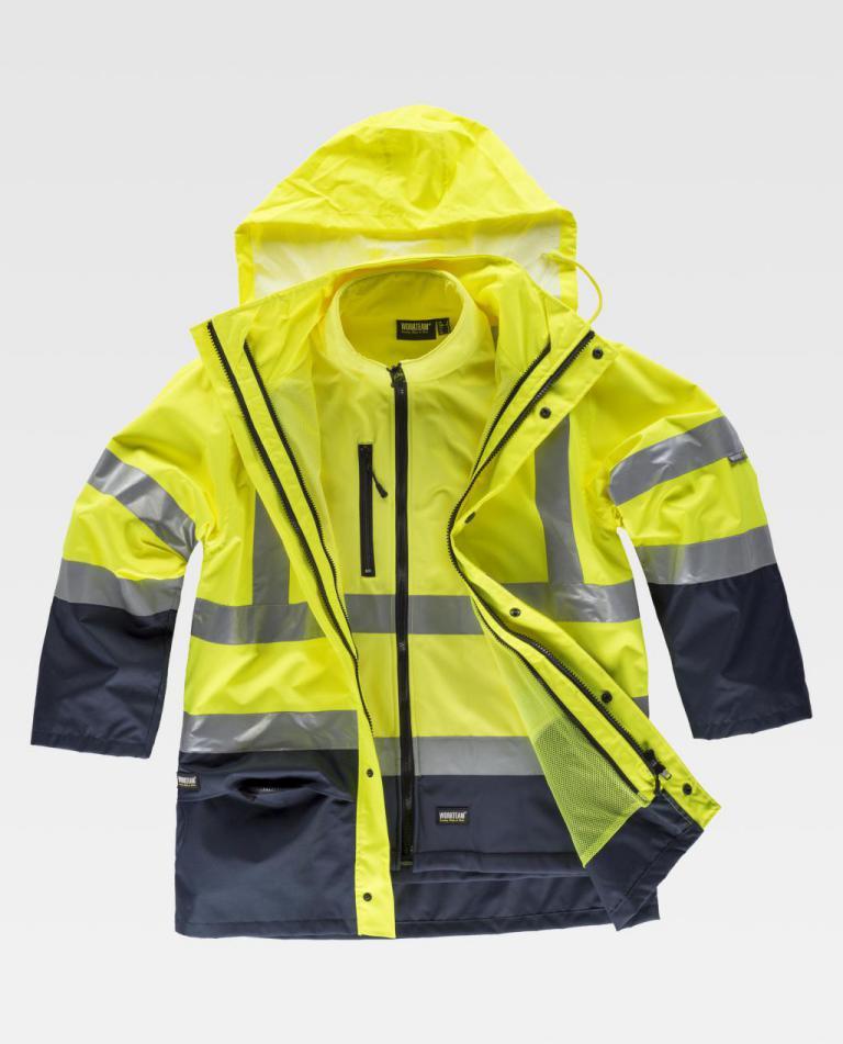 Parka Workteam C3745 Marino / Amarillo AV
