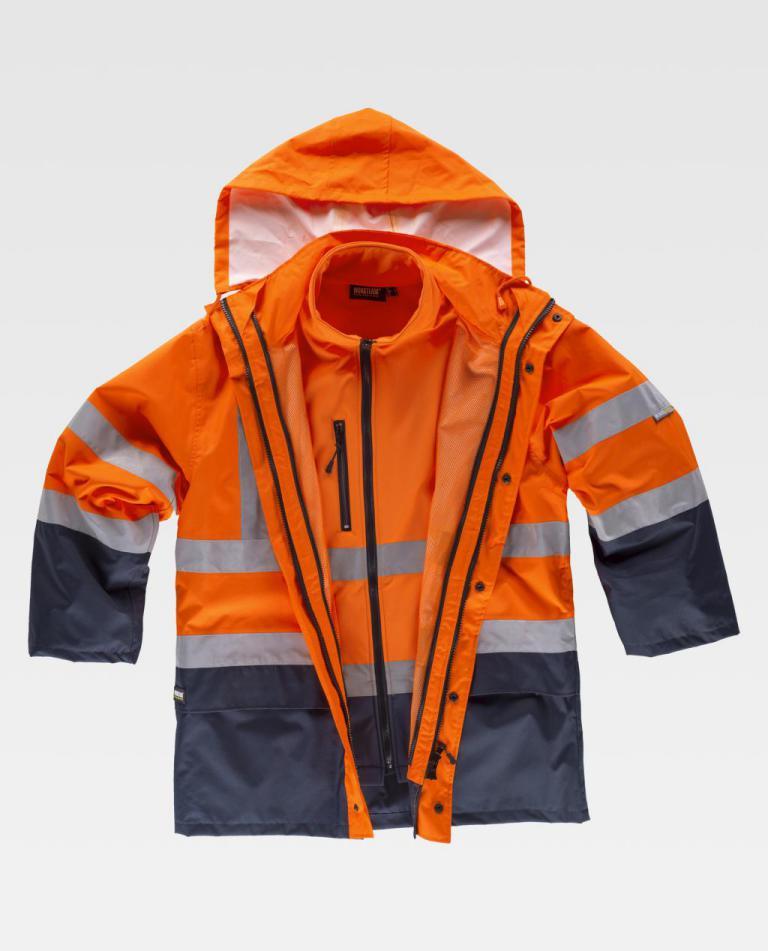 Parka Workteam C3745 Marino / Naranja AV