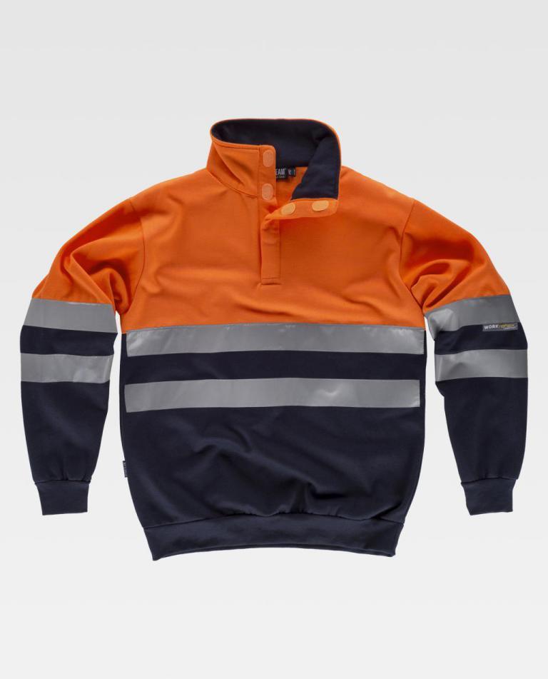 Sudadera Workteam C3839 Marino / Naranja AV