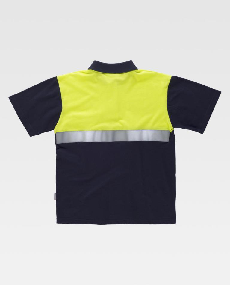 Polo Workteam C3841 Marino / Amarillo Flúor