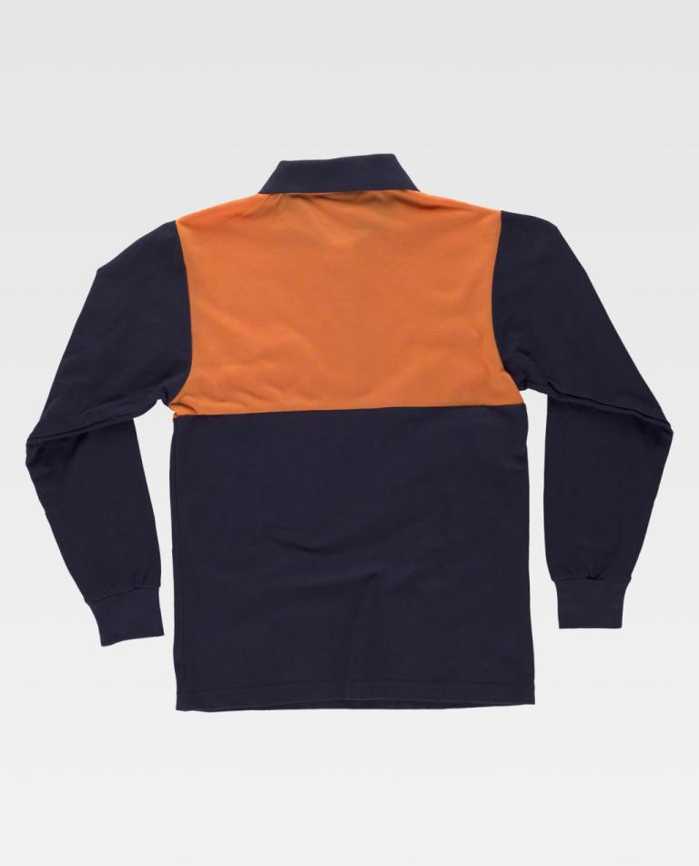 Polo Workteam C3842 Marino / Naranja Flúor