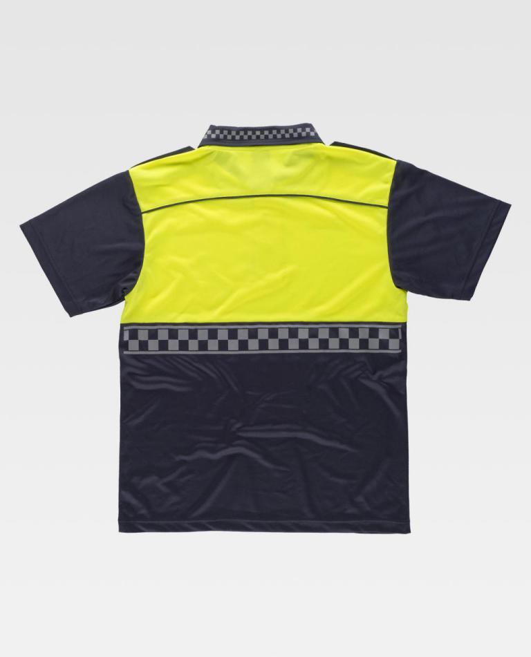 Polo Workteam C3855 Marino / Amarillo Flúor