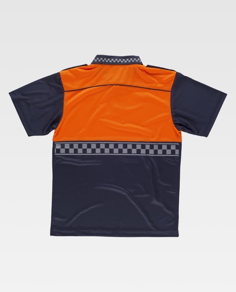 Polo Workteam C3855 Marino / Naranja Flúor