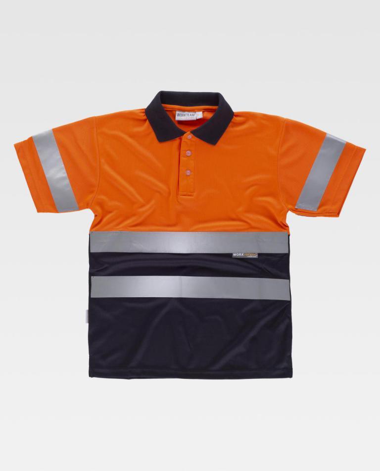 Polo Workteam C3860 Naranja AV / Marino