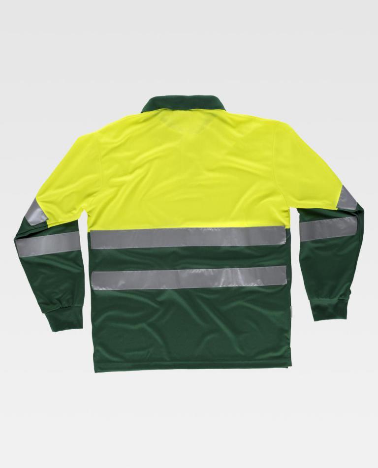 Polo Workteam C3870 Amarillo AV / Verde Oscuro