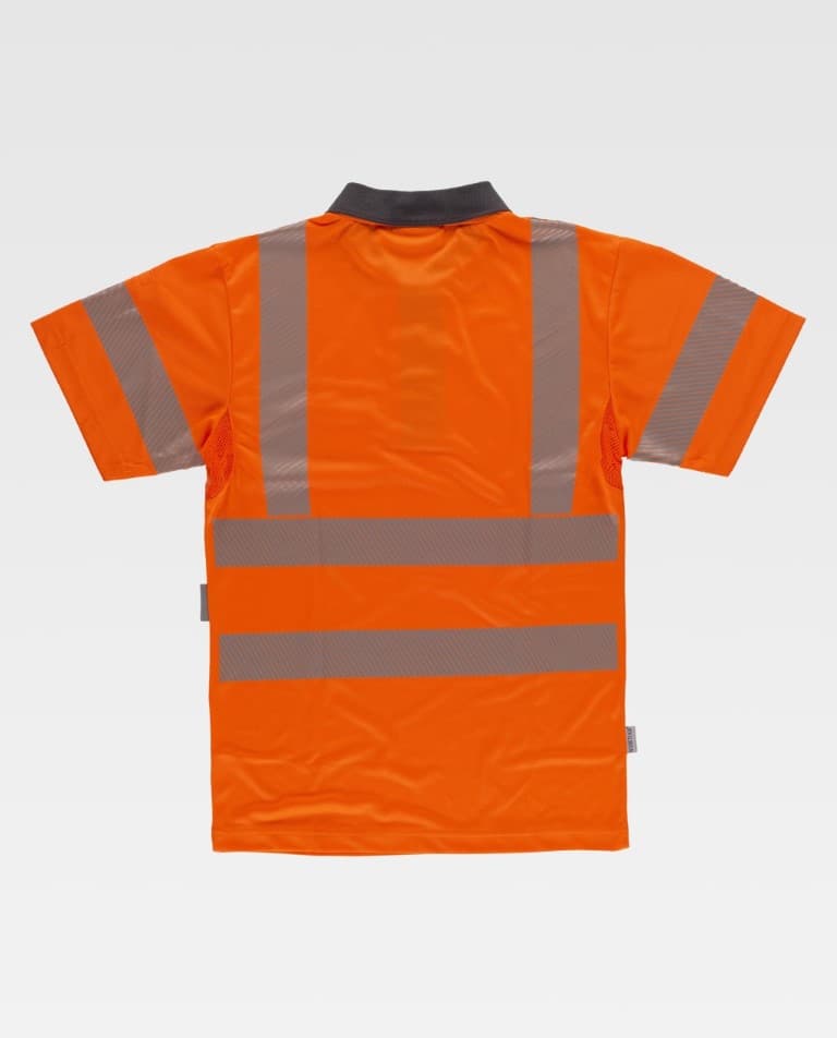 Polo Workteam C3882 Naranja AV / Gris Oscuro