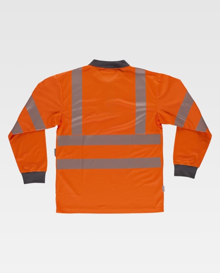 Polo Workteam C3883 Naranja AV / Gris Oscuro