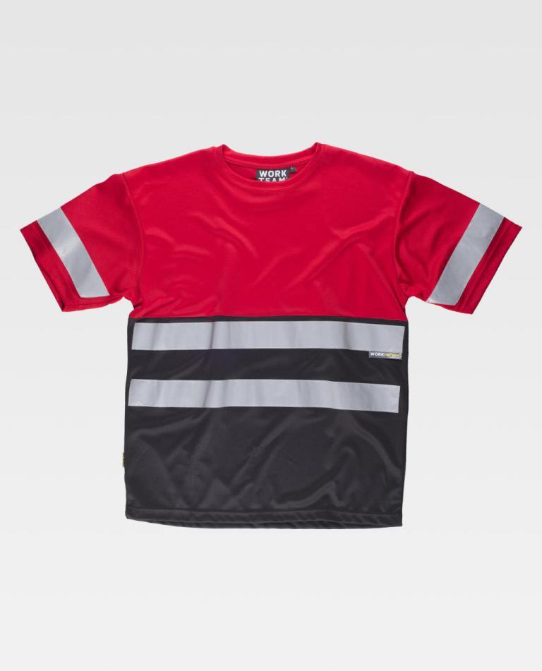 Camiseta Workteam C3940 Rojo / Negro