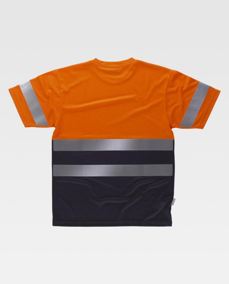 Camiseta Workteam C3941 Naranja AV / Marino