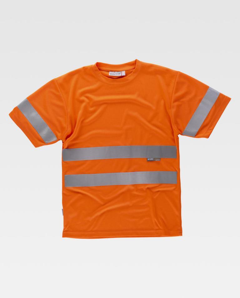Camiseta Workteam C3945 Naranja AV