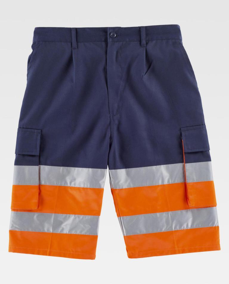 Bermuda Workteam C4005 Marino / Naranja AV