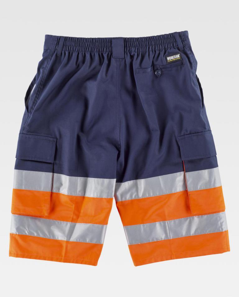 Bermuda Workteam C4005 Marino / Naranja AV