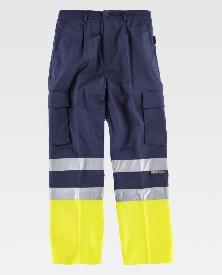 Pantalón Workteam C4014 Marino / Amarillo AV