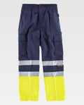 Pantalón Workteam C4014 Marino / Amarillo AV