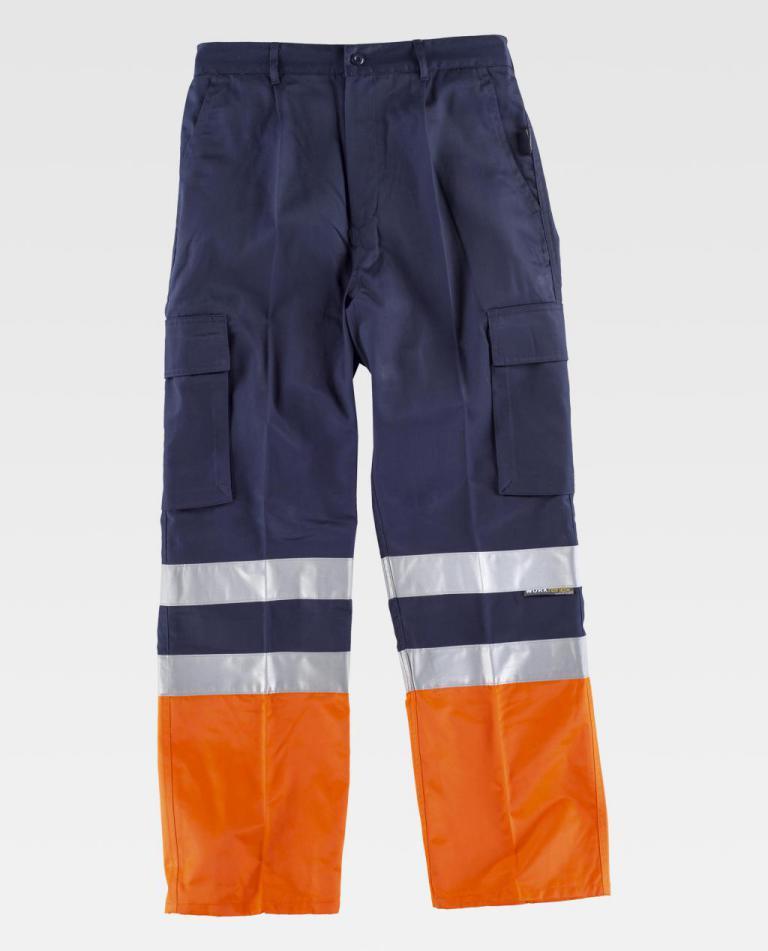 Pantalón Workteam C4014 Marino / Naranja AV