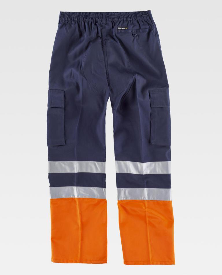 Pantalón Workteam C4014 Marino / Naranja AV