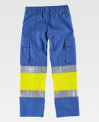 Pantalón Workteam C4018 Celeste / Amarillo AV